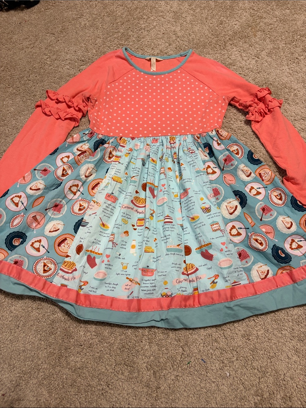 Matilda Jane Girls Sweetie Pie Dress Girls Size 16 Thanksgiving